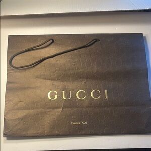 Gucci Brown Shopping Bag medium to large